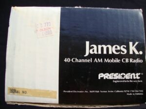 PRESIDENT james_k — Emballage