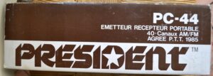PRESIDENT pc44 — Emballage